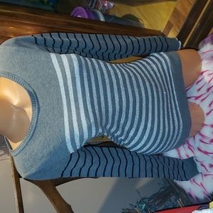 Energie metallic striped sweater XL EUC